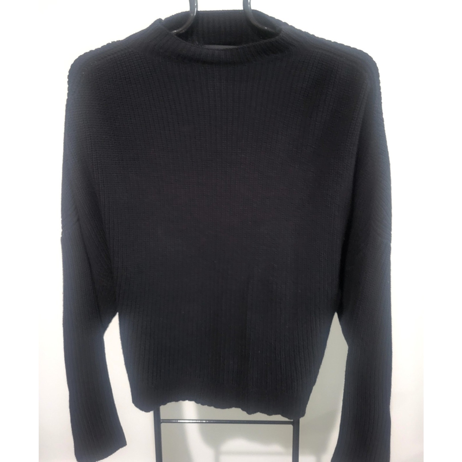 Carla Rockmore Med Black Dolman Sleeve Mockneck Sweater A710985 Nwot Trending — image 2 of 8
